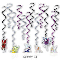 72 Pack Bulk Fairy Party Whirls