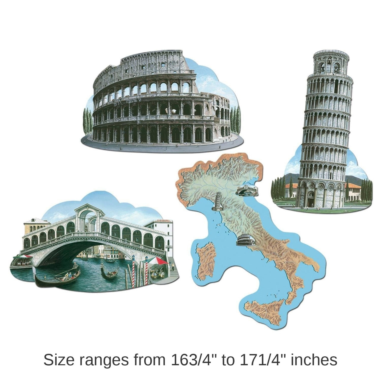 48 Pack Bulk Italian Party Cutouts