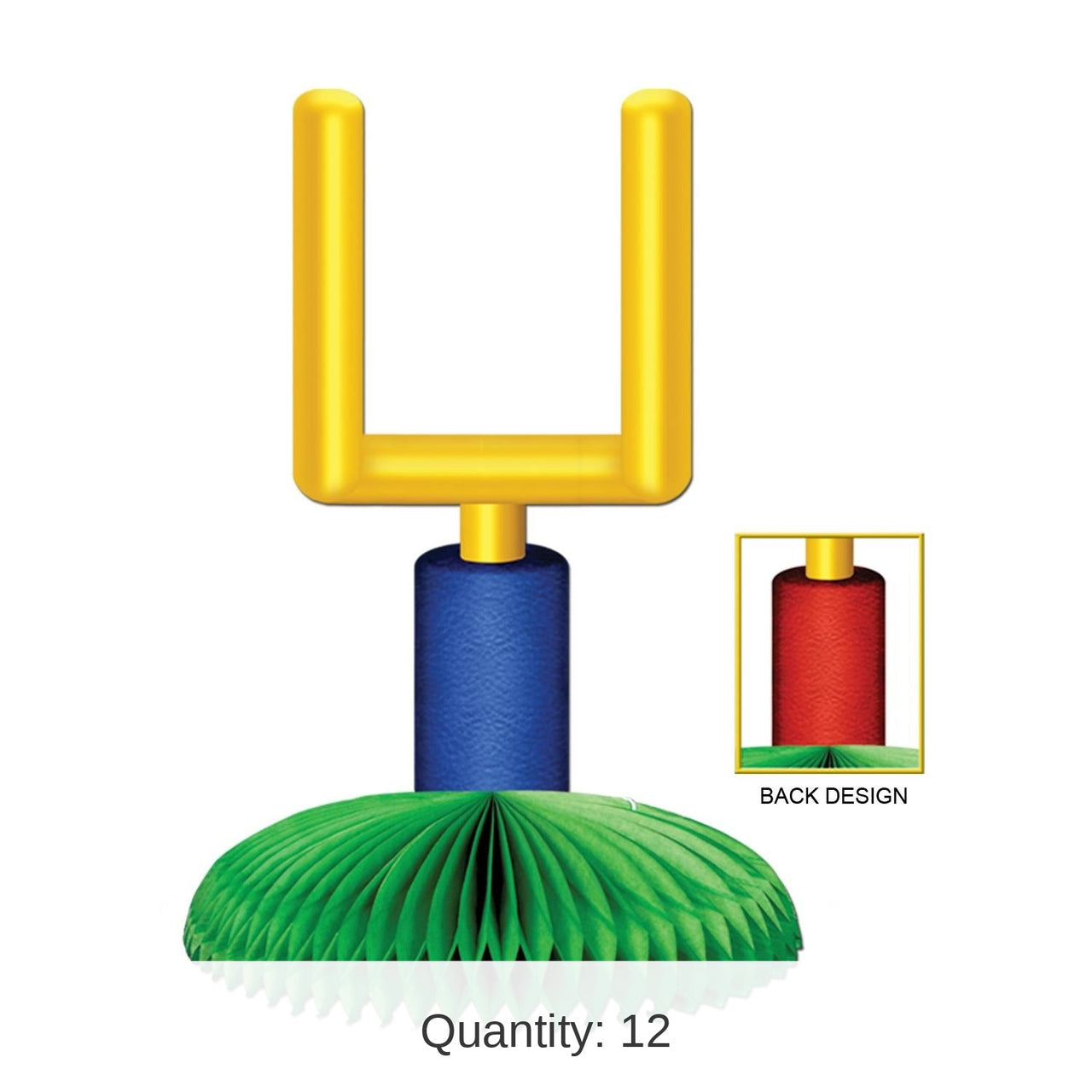 12 Pack Bulk Goal Post Party Centerpiece