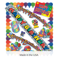 6 Pack Bulk 11 Piece Happy Birthday Party Kit
