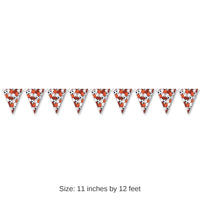 12 Pack Bulk Sports Party Pennant Banner