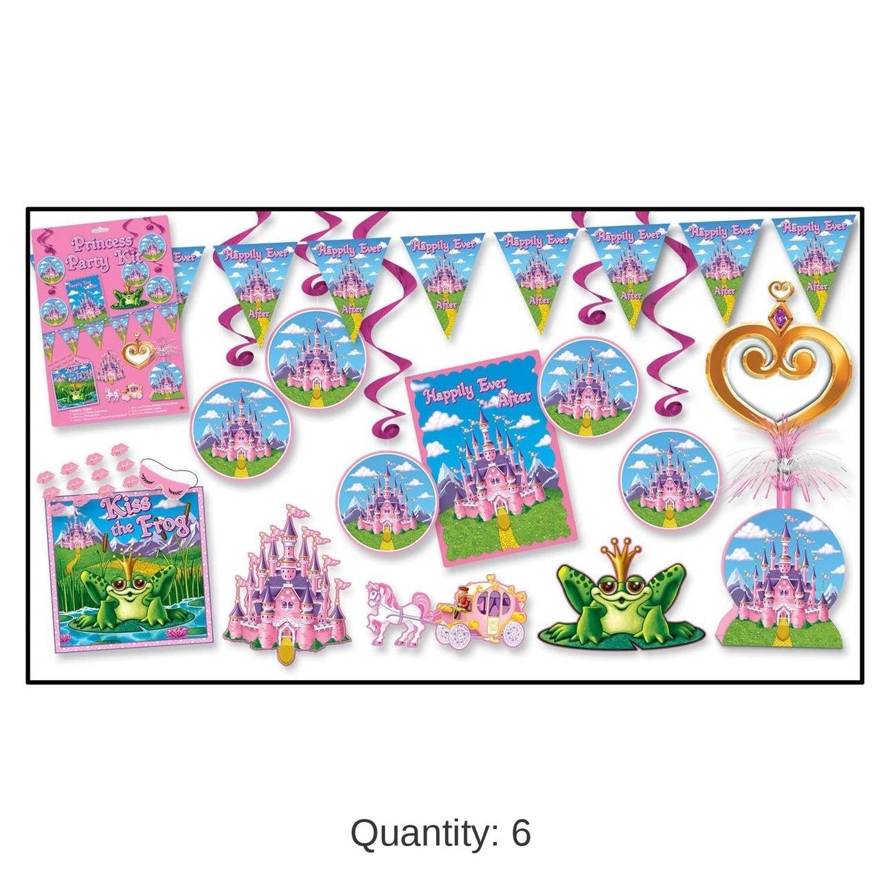 6 Pack Bulk Princess Party Kit