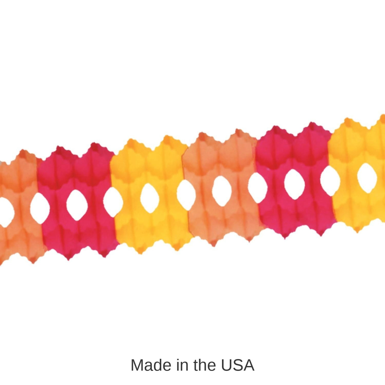 12 Pack Bulk Thanksgiving Arcade Garland - golden-yellow - orange - red