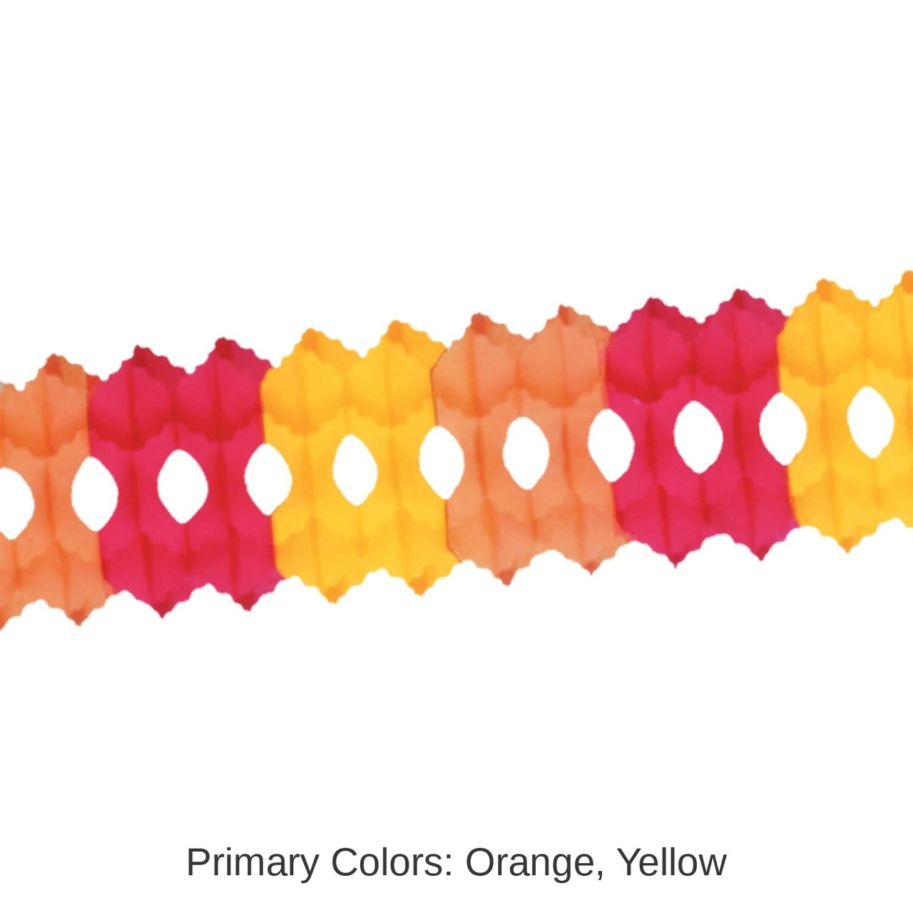 12 Pack Bulk Thanksgiving Arcade Garland - golden-yellow - orange - red