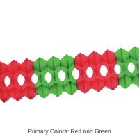 12 Pack Bulk Christmas Arcade Garland - red/green