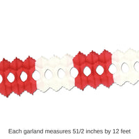 12 Pack Bulk Valentine's Day Arcade Garland - red/white