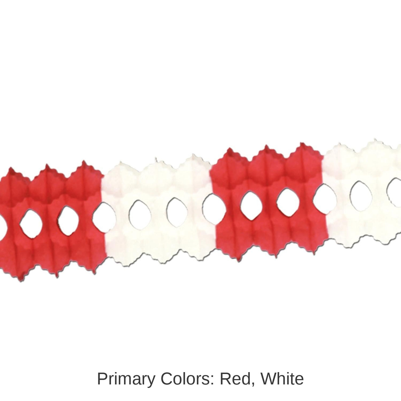 12 Pack Bulk Valentine's Day Arcade Garland - red/white