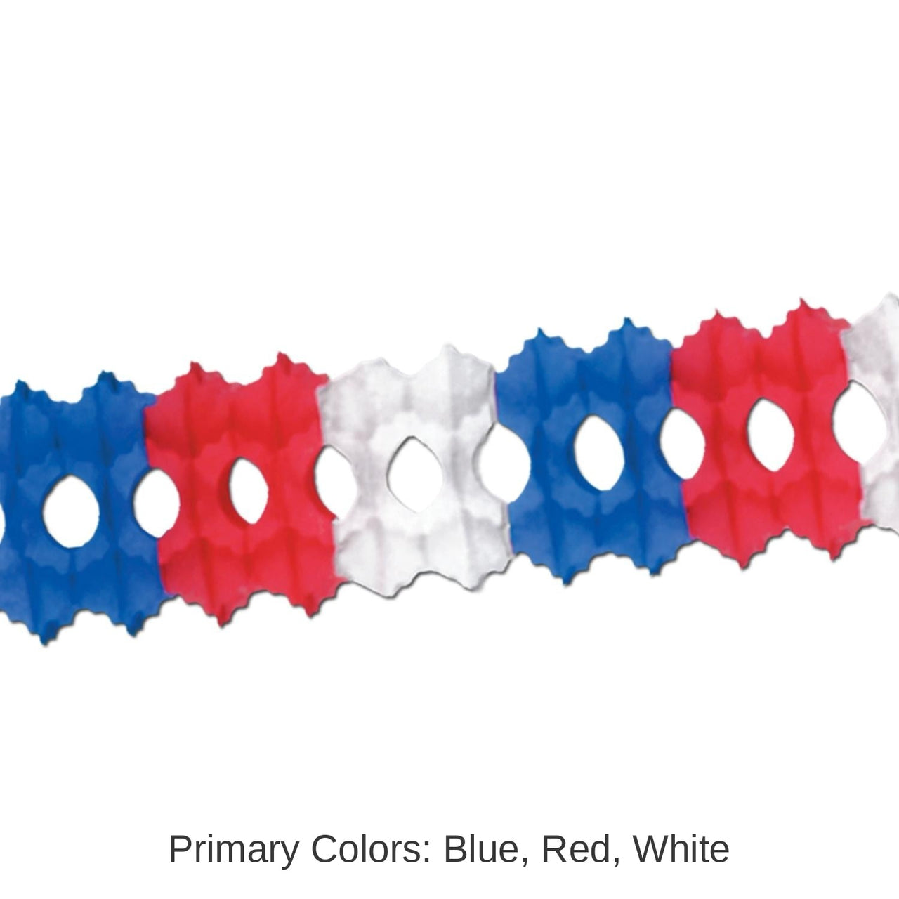 12 Pack Bulk Arcade Party Garland - red - white - blue