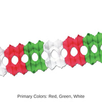 12 Pack Bulk Fiesta Arcade Garland - red - white - green