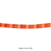 12 Pack Bulk Thanksgiving Packaged Arcade Garland - golden-yellow - orange - red
