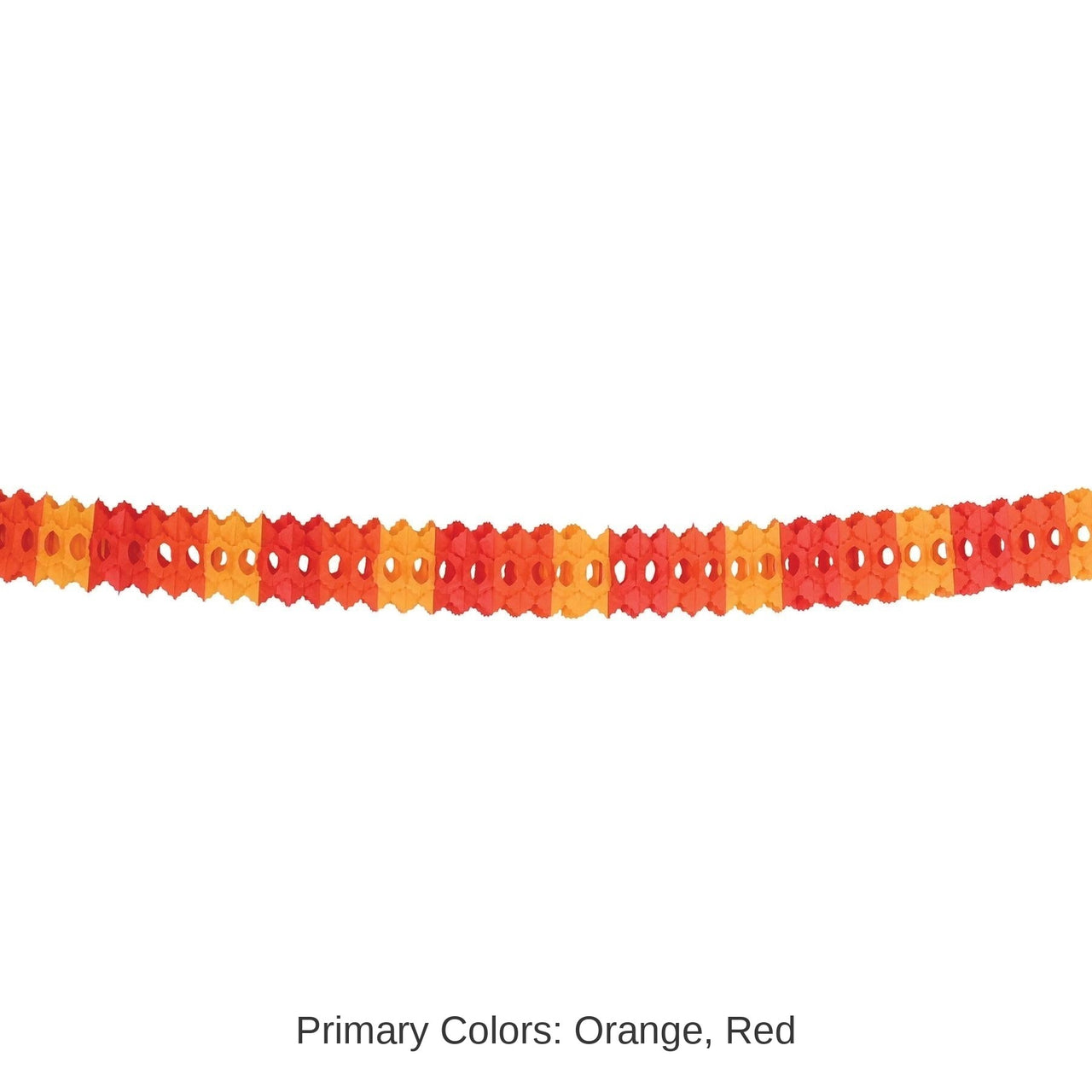12 Pack Bulk Thanksgiving Packaged Arcade Garland - golden-yellow - orange - red