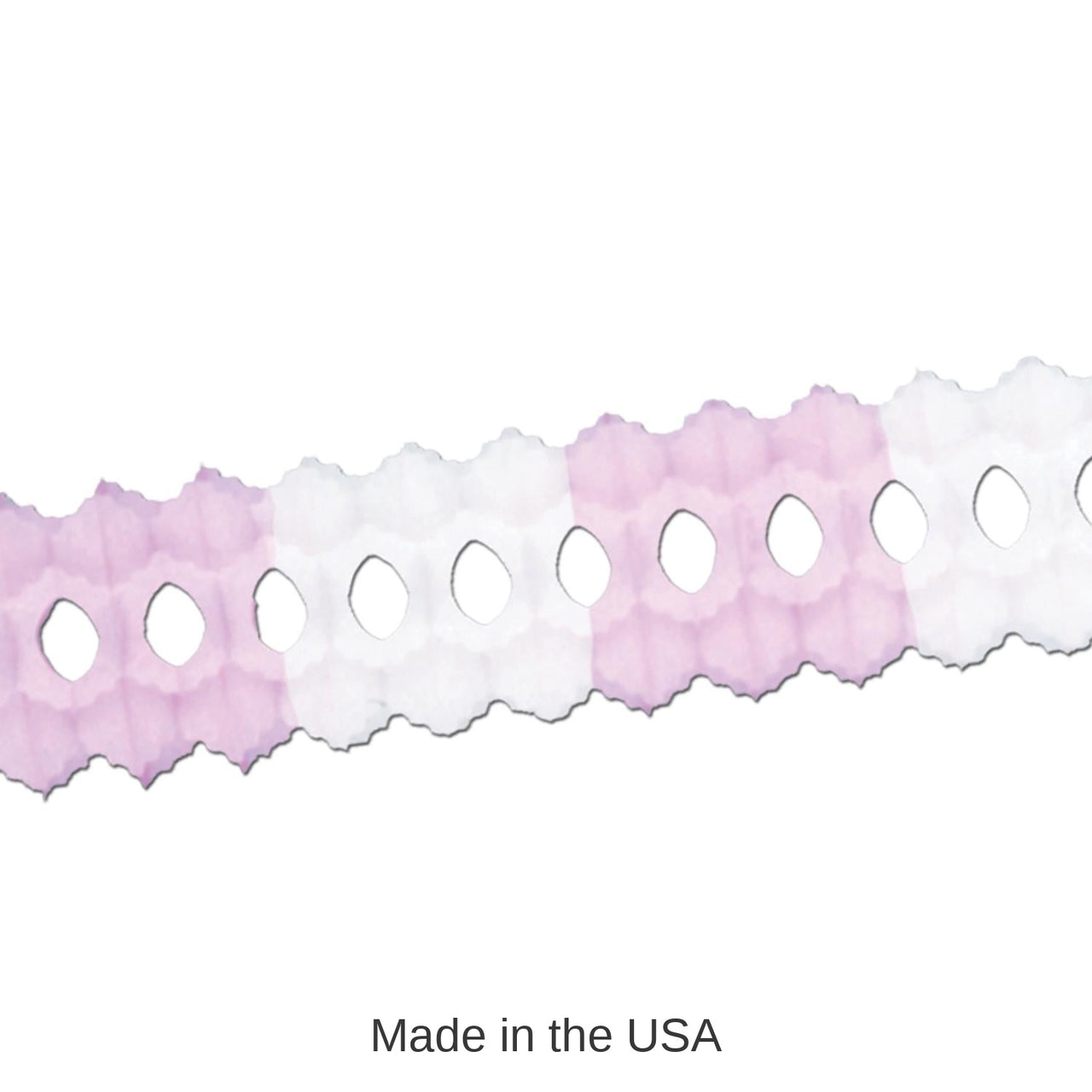12 Pack Bulk Packaged Party Arcade Garland - pink/white