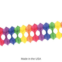 12 Pack Bulk Packaged Party Arcade Garland - rainbow