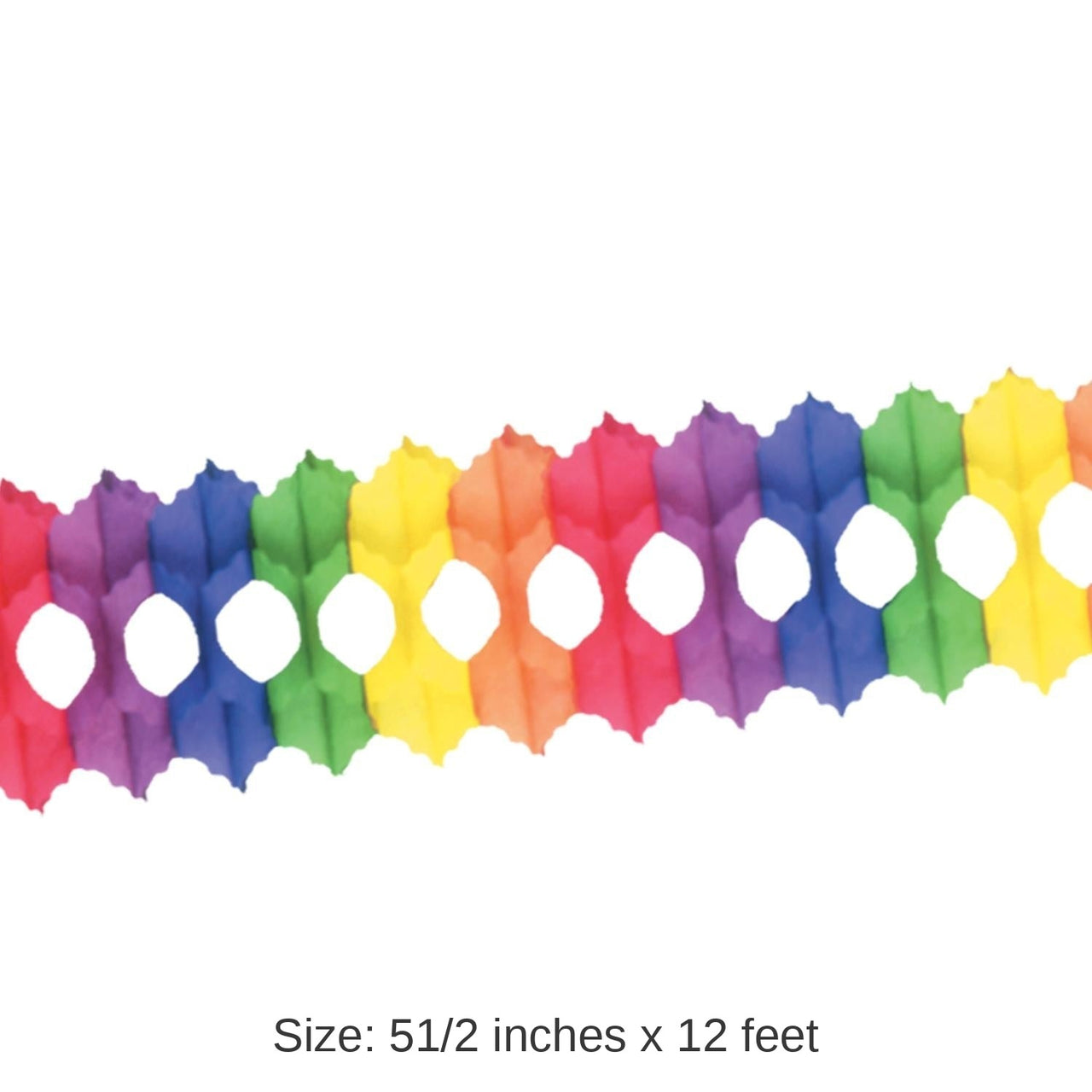 12 Pack Bulk Packaged Party Arcade Garland - rainbow