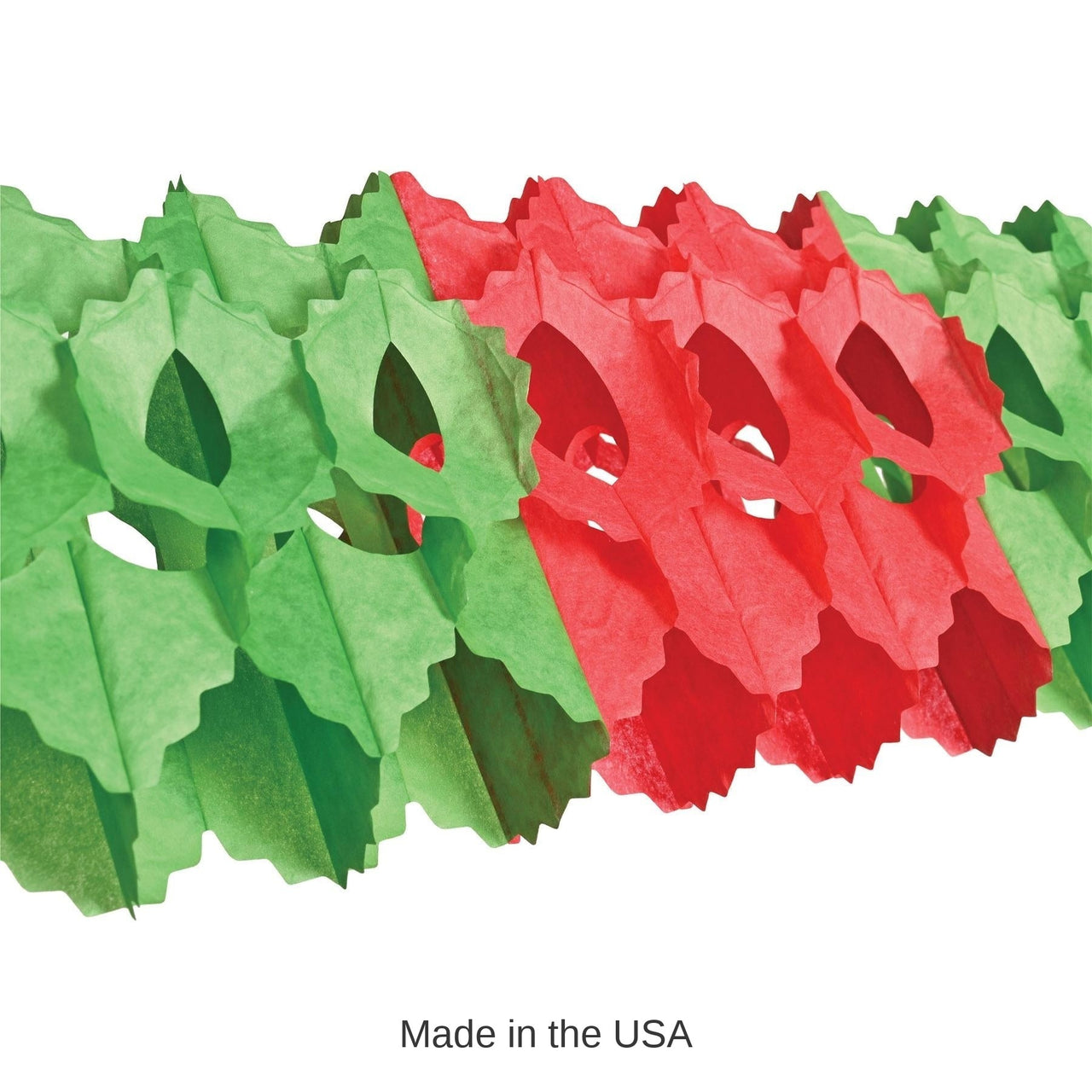 12 Pack Bulk Christmas Packaged Arcade Garland - red/green