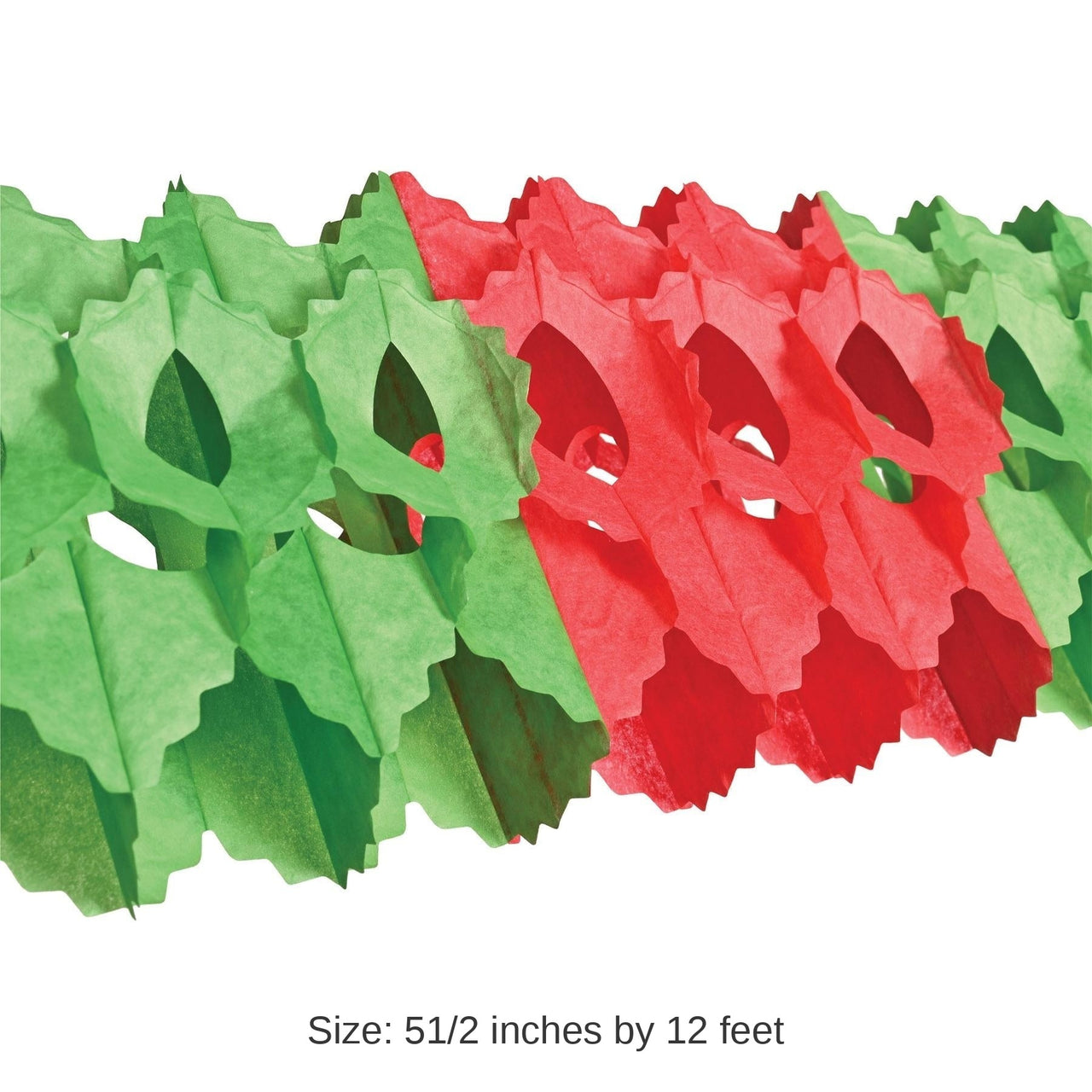 12 Pack Bulk Christmas Packaged Arcade Garland - red/green