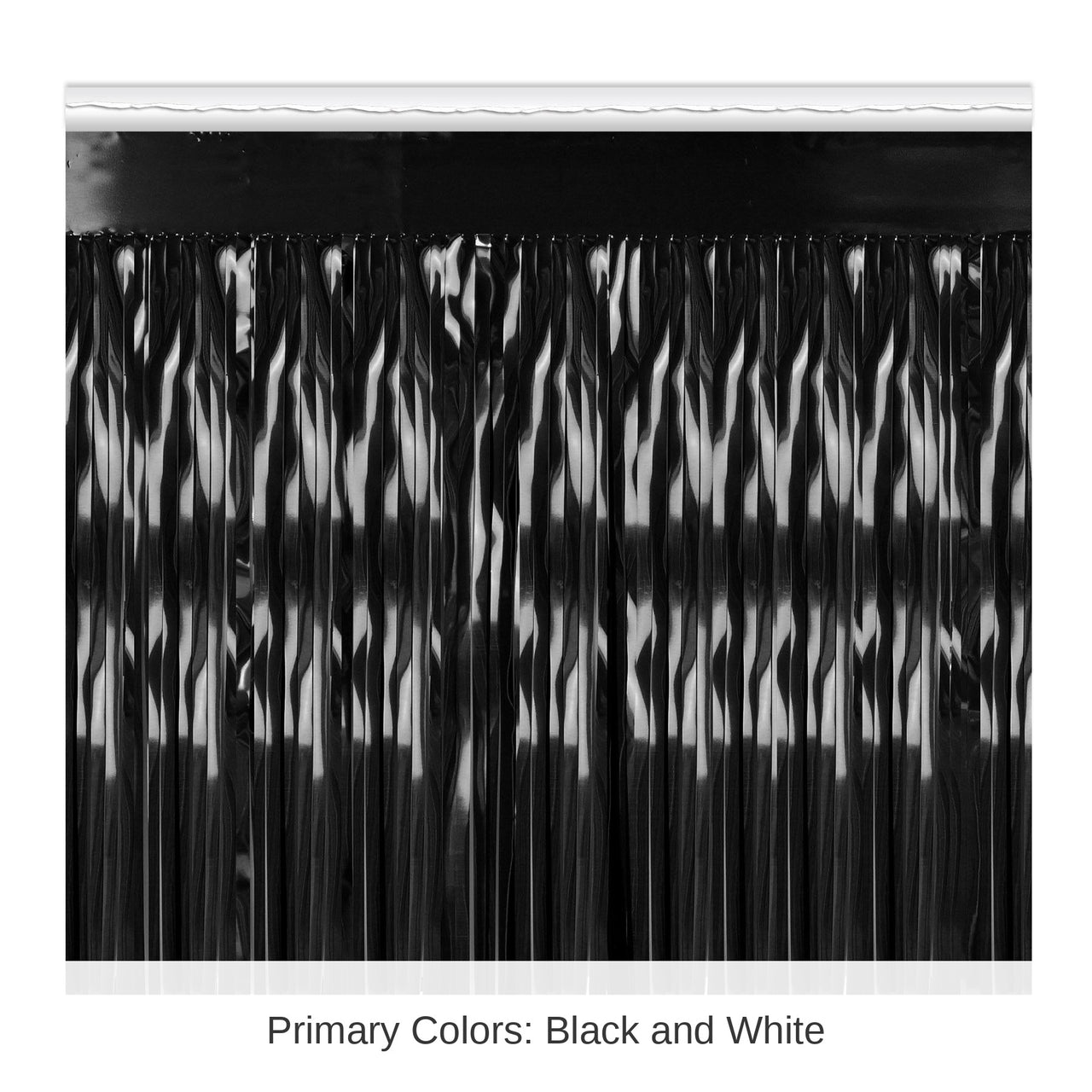 Bulk 6 Pack Black Bulk Packaged 1-Ply Metallic Party Table Skirt