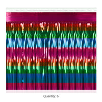 6 Pack Bulk Bright Metallic Table Skirting Fiesta, Mexican & Intl. Decor