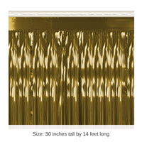 Bulk 6 Pack Bulk Gold Packaged 1-Ply Metallic Party Table Skirt