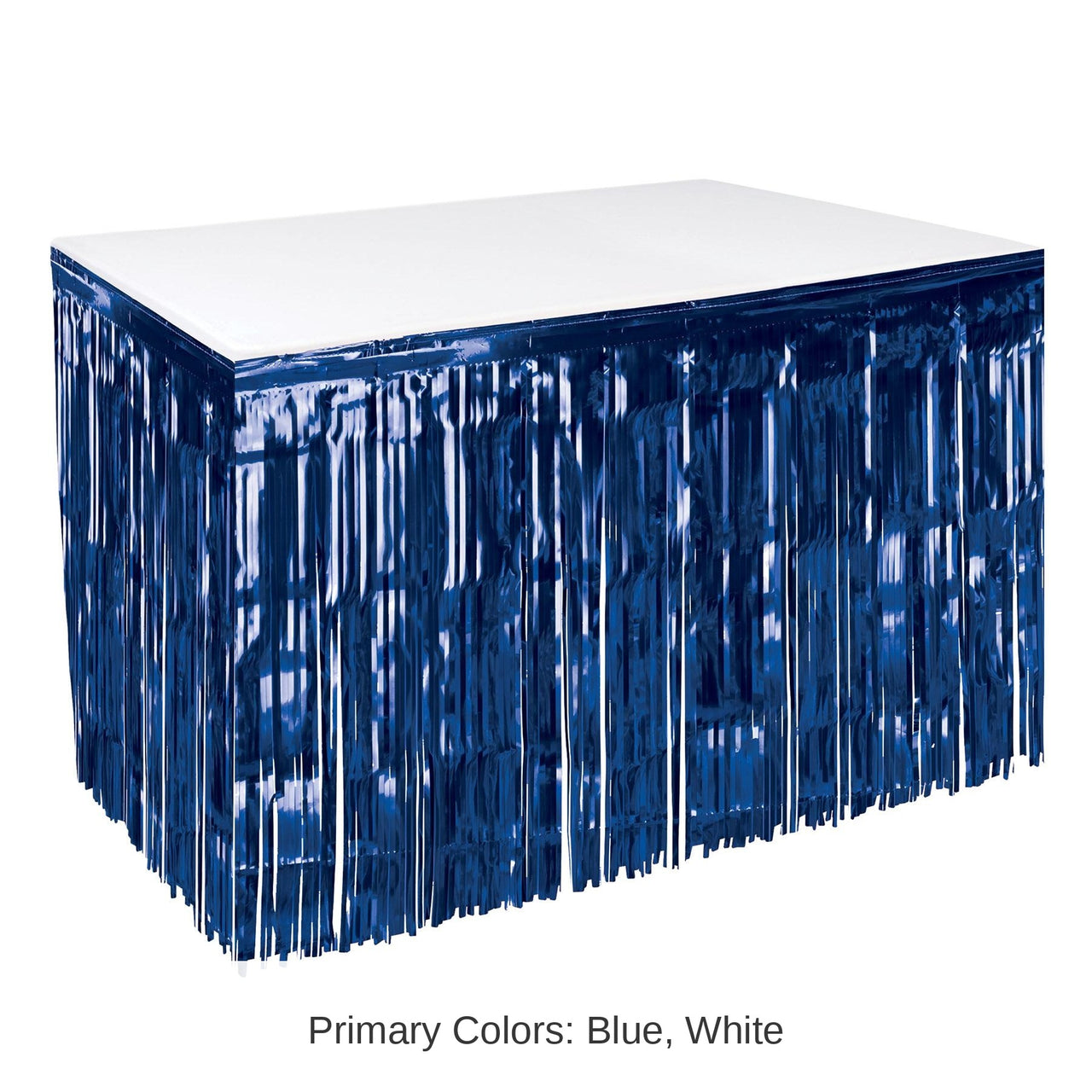 Bulk 6 Pack Bulk Navy Packaged 1-Ply Metallic Party Table Skirting