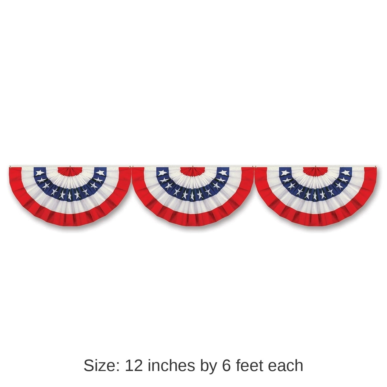 12 Pack Bulk Jointed Patriotic Bunting Party Cutout