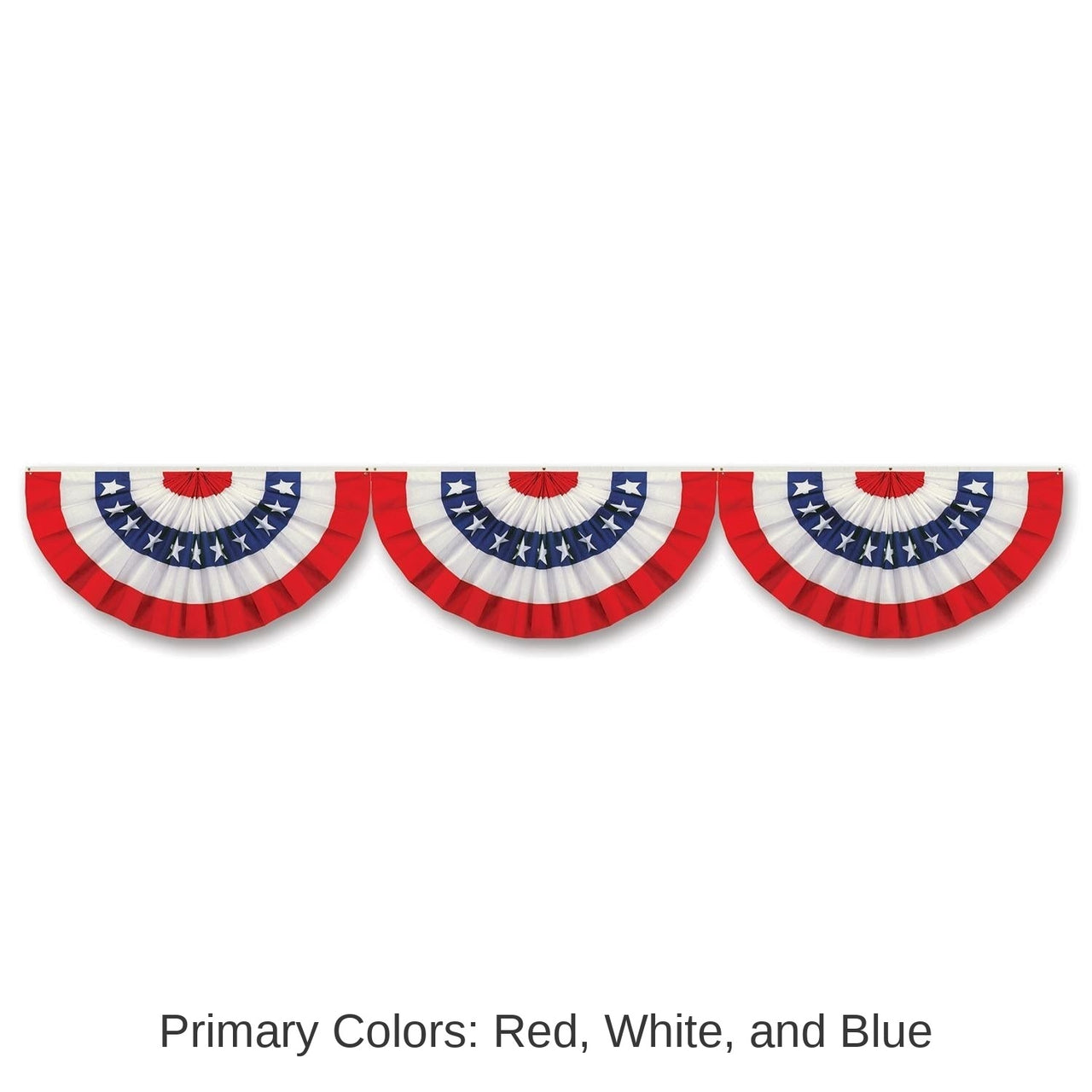 12 Pack Bulk Jointed Patriotic Bunting Party Cutout