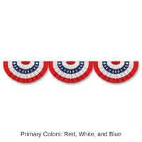 12 Pack Bulk Jointed Patriotic Bunting Party Cutout