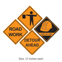 48 Pack Bulk Construction Sign Cutouts