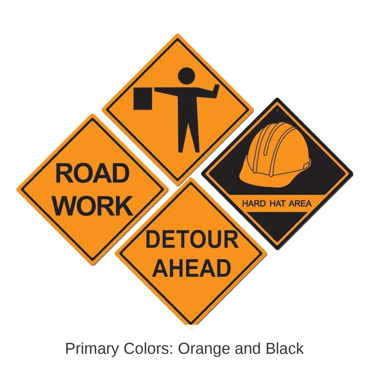 48 Pack Bulk Construction Sign Cutouts