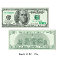24 Pack Bulk Big Bucks Party Cutout $100 Bill