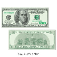 24 Pack Bulk Big Bucks Party Cutout $100 Bill