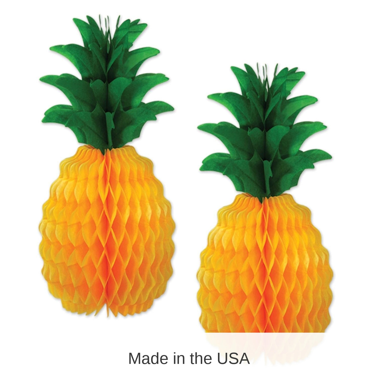 24 Pack Bulk Luau Party Packaged Tissue Pineapples