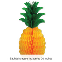 6 Piece Bulk Luau Party Packaged Tissue Pineapple