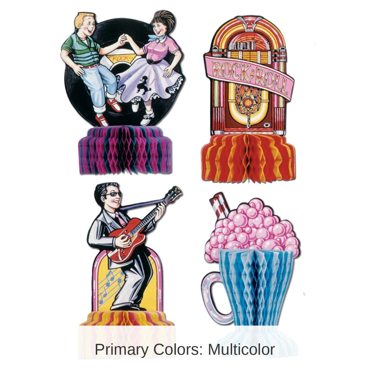 48 Pack Bulk 50's Mini Party Centerpieces