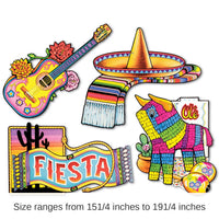 48 Pack Bulk Fiesta Cutouts - prtd 2 sides