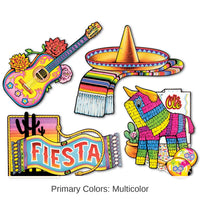 48 Pack Bulk Fiesta Cutouts - prtd 2 sides
