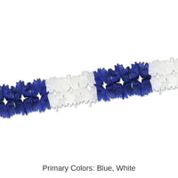 12 Pack Bulk Oktoberfest Pageant Garland - blue/white