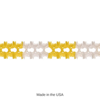 12 Pack Bulk Party Pageant Garland - canary/white
