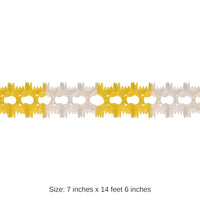 12 Pack Bulk Party Pageant Garland - canary/white