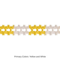 12 Pack Bulk Party Pageant Garland - canary/white