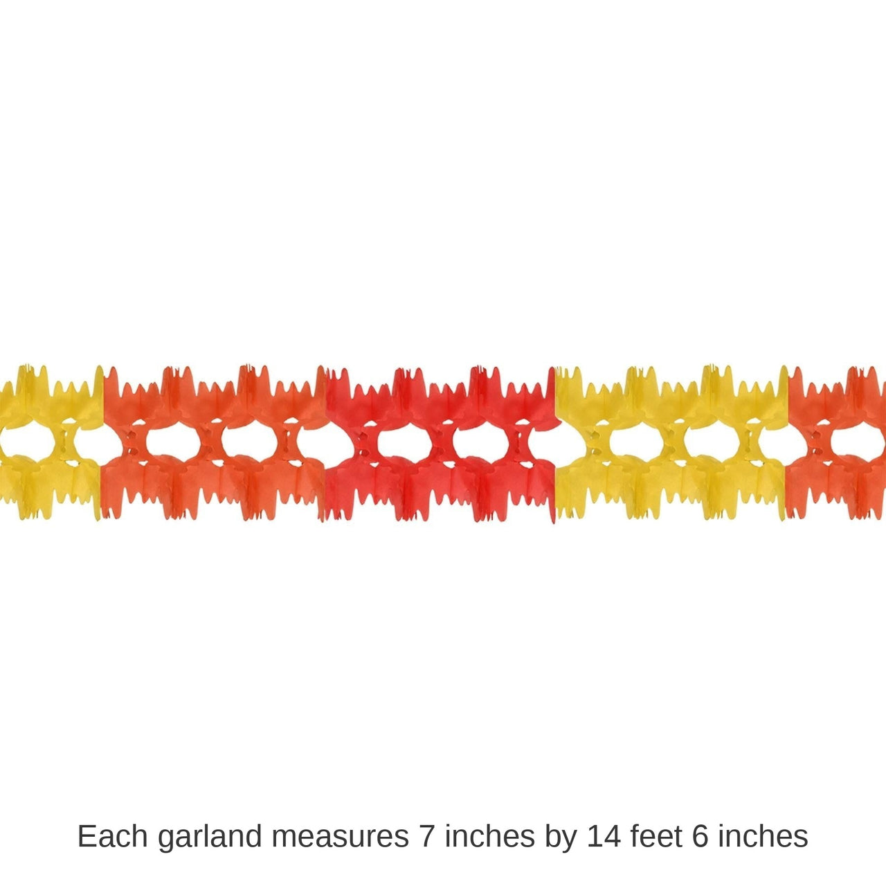 12 Pack Bulk Thanksgiving Pageant Garland - golden-yellow - orange - red