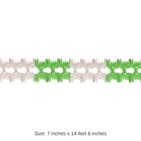 12 Pack Bulk St. Patrick's Day Pageant Garland - green/white