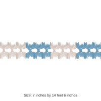 12 Pack Bulk Party Pageant Garland - Light blue/white