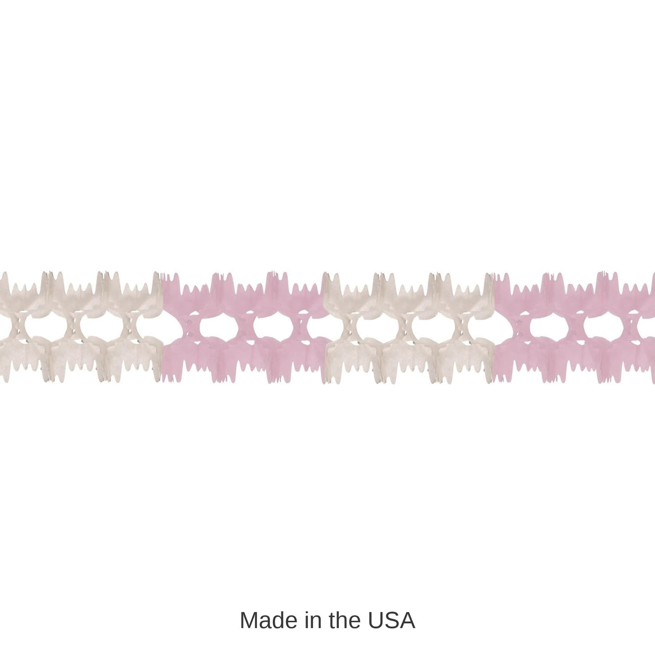 12 Pack Bulk Party Pageant Garland - pink/white