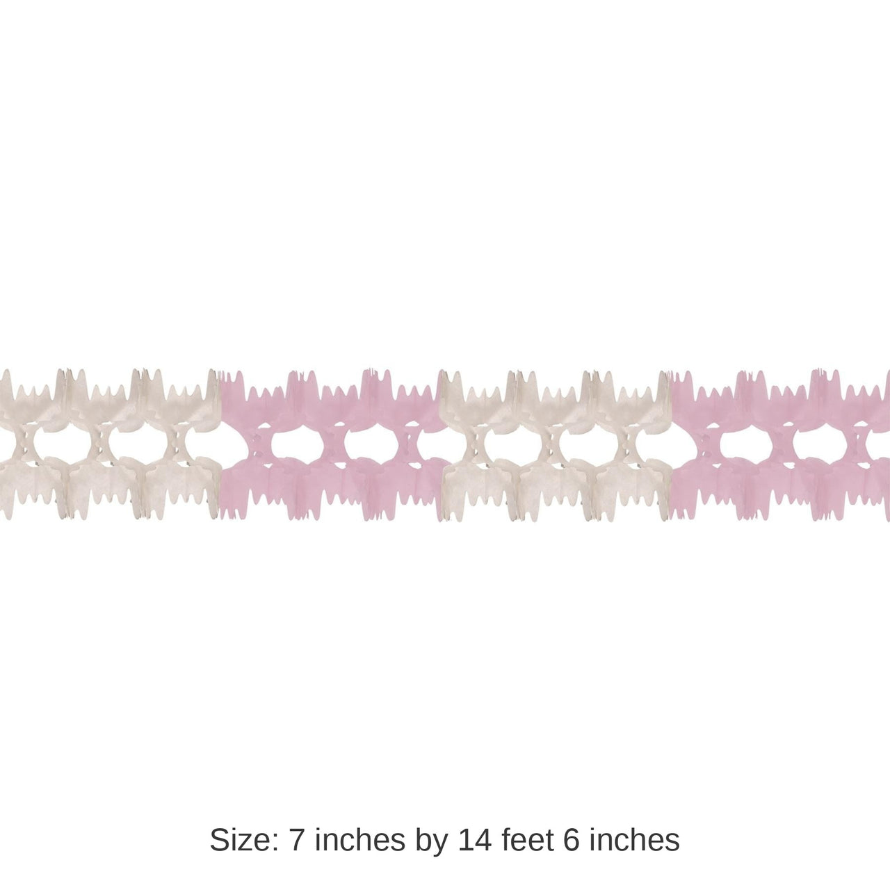 12 Pack Bulk Party Pageant Garland - pink/white