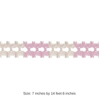 12 Pack Bulk Party Pageant Garland - pink/white