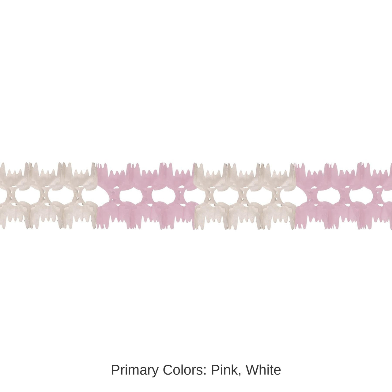 12 Pack Bulk Party Pageant Garland - pink/white
