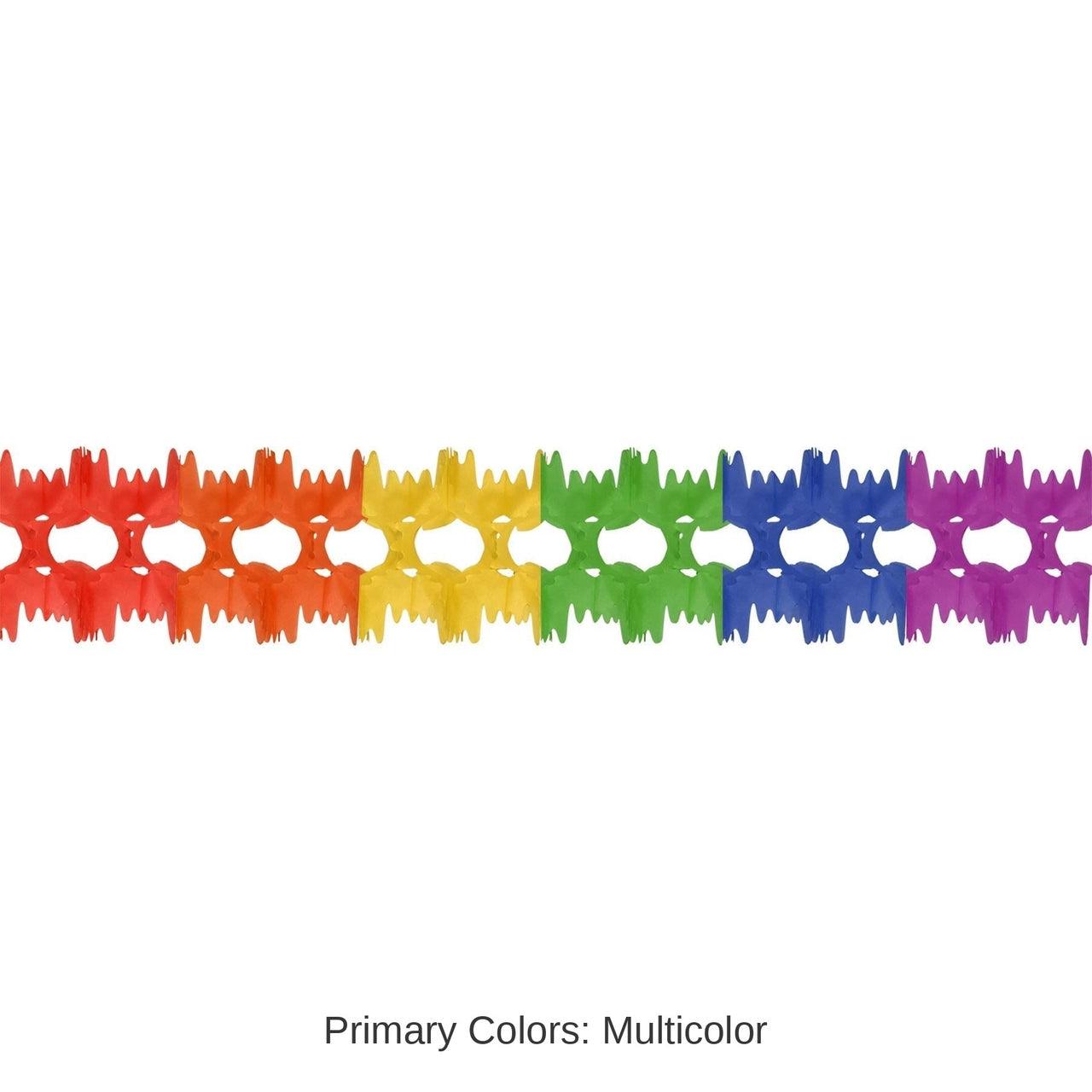 12 Pack Bulk Party Pageant Garland - rainbow