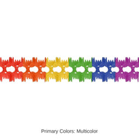 12 Pack Bulk Party Pageant Garland - rainbow