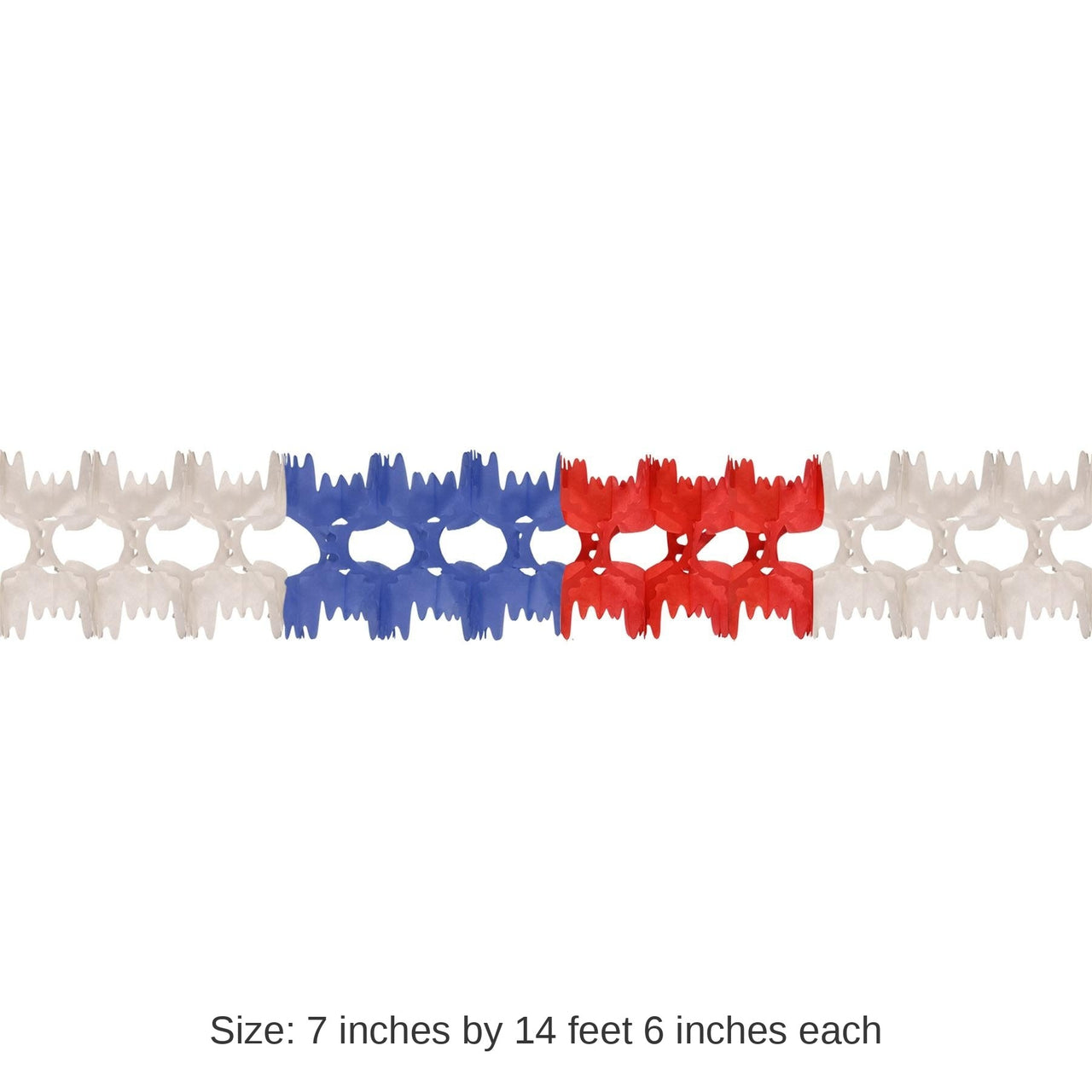 12 Pack Bulk Pageant Party Garland - red - white - blue